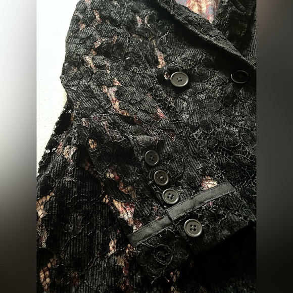 ***SOLD***New Free People Long Lace Black Jacket Blazer - Picture 14 of 17